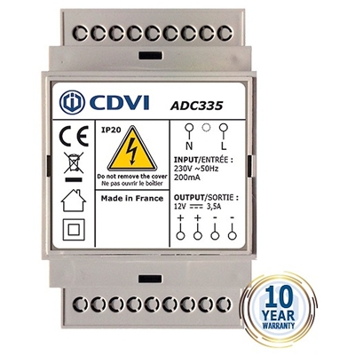 ALIMENTATION MODULAIRE 12V DC - 3,5A NON SECOURUE - 3 MODULES