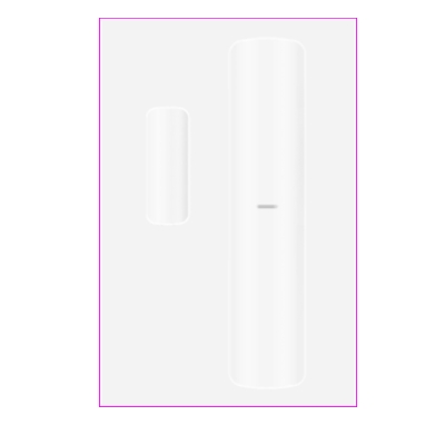 CONTACT MAGNETIQUE, 2 ENTRÉES D'ALARME, 1* CR123A(INCLU), 868MHZ, EN