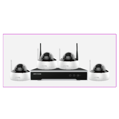 KIT VIDEO WIFI, 4 DÔMES 2MP 1 NVR 4 VOIES DDR 1TO