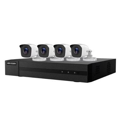 KIT POE 4MP AVEC 4 HWI-B140HA-LU (2.8 MM) AVEC NVR 8 VOIES HDD 2TO