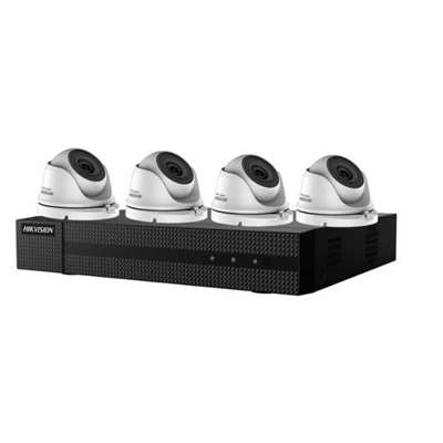 KIT POE 4MP AVEC 4 HWI-T140HA (2.8 MM) AVEC NVR 8 VOIES HDD 2TO