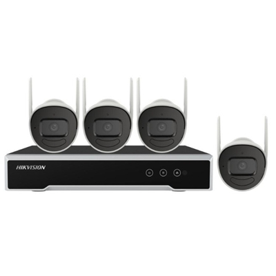 KIT POE 4MP AVEC 4 BULLET AVEC NVR 8 VOIES HDD 2TO