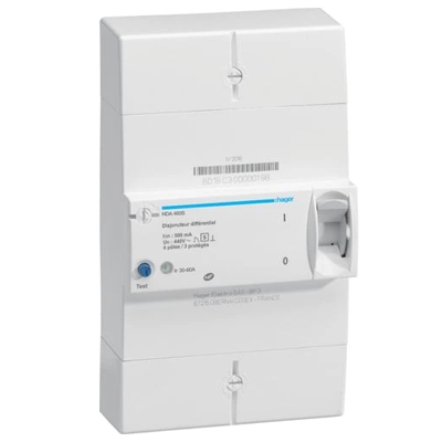 DISJ. DE BRANCHEMENT DIFFERENTIEL 4P 30/60A 500MA SELECTIF