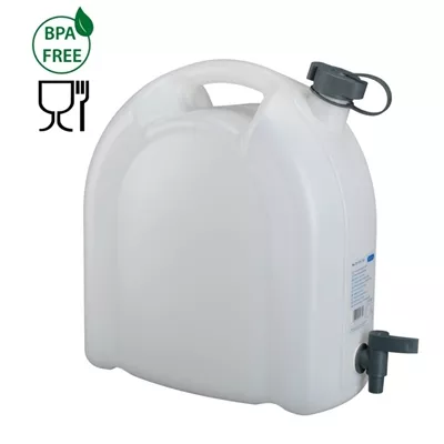 JERRICAN PLASTIQUE ALIMENTAIRE 15L AVEC ROBINET