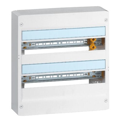COFFRET DRIVIA 18 MODULES 2 RANGEES IP30 IK05 - BLANC RAL9003