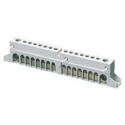 BORNIER ISOLEE 8 MODULES POUR COFFRETS ET TABLEAUX