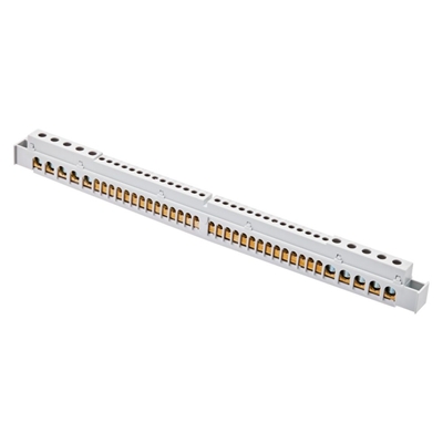 BORNIER ISOLEE 18 MODULES POUR COFFRETS ET TABLEAUX