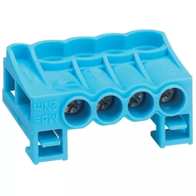 BORNES D'ARRIVEE A CAGE 4X25MM2