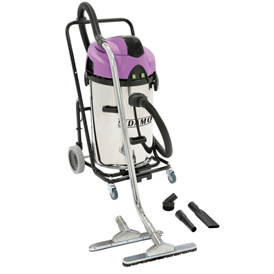 ASPIRATEUR EAU-POUSSIÈRE 2X1200W CUVE INOX 50L JET60I