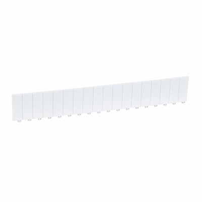 OBTURATEUR 18 MODULES DIN - BLANC RAL9010