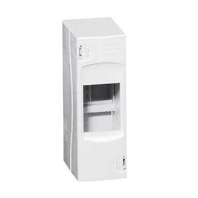 COFFRET CACHE-BORNES 2 MODULES - BLANC RAL9003