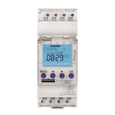 BLISTER HORLOGE DIGITALE TR 612 TOP 3 24H 7J  230V  2 CANAUX