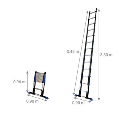 ÉCHELLE TÉLESCOPIQUE BAMBOO 11 HAUTEUR 3.20M