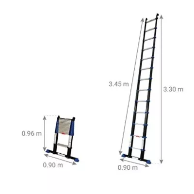 ÉCHELLE TÉLESCOPIQUE BAMBOO 11 HAUTEUR 3.20M