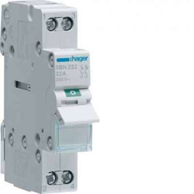 INTERRUPTEUR BIPOLAIRE 32A 400V