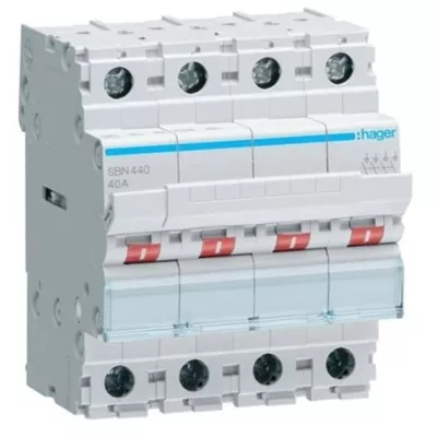 INTERRUPTEUR TETRAPOLAIRE 100A 400V