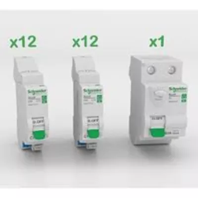 PROBOX RESI9 XE - 12X10A + 12X16A + 1XID AC 63A