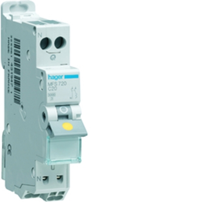 DISJONCTEUR 3KA COURBE C PH+N 10A SANS VIS