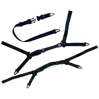 JUGULAIRE POLYESTER 4 POINTS POUR CASQUE