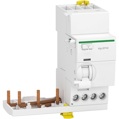BLOC DIFFERENTIEL VIGI IDT40 3P+N TYPE AC 25A INSTANTANE 30MA