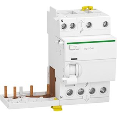 BLOC DIFFERENTIEL VIGI IDT40 TG 3P+N TYPE AC 25A INSTANTANE 300MA