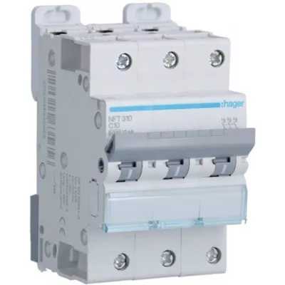 DISJONCTEUR 6/10KA COURBE C 3PP TRIPOLAIRE 10A