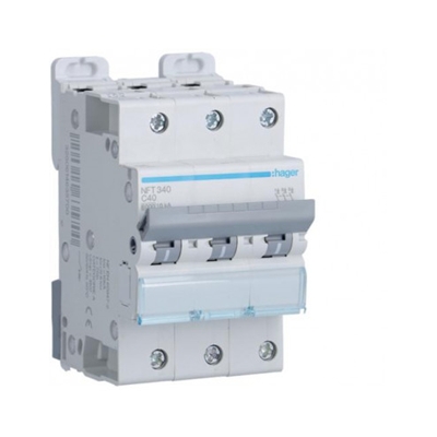 DISJONCTEUR 6/10KA COURBE C 3PP TRIPOLAIRE 40A
