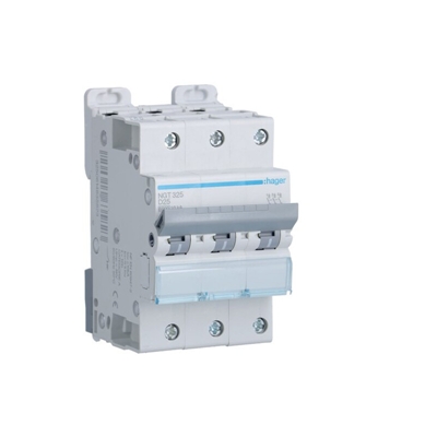 DISJONCTEUR 10KA COURBE D 3PP TRIPOLAIRE 25A