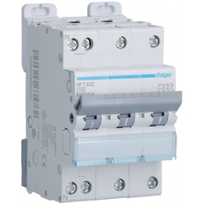 DISJONCTEUR 10KA COURBE D 3PP TRIPOLAIRE+NEUTRE 10A