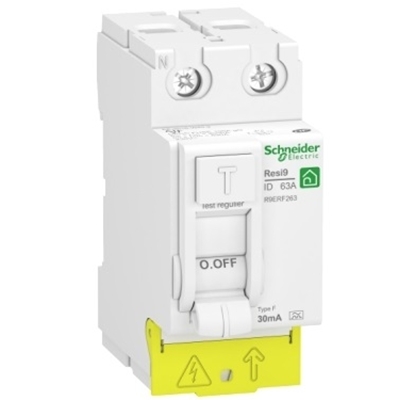 RESI9 - INTERRUPTEUR DIFFERENTIEL - 2P - -63A - 30MA - TYPE FSI - PEIGNABLE