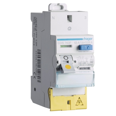 INTER DIFF 2P 63A 30MA TYPE F BORNES DECALEES SANVIS