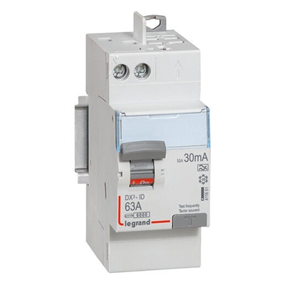 DX3 INTER DIFFERENTIEL 2P 63A A 30MA TG AUTO