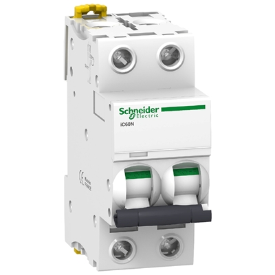 DISJONCTEUR IC60N BIPOLAIRE 10KA COURBES C 32A MERLIN