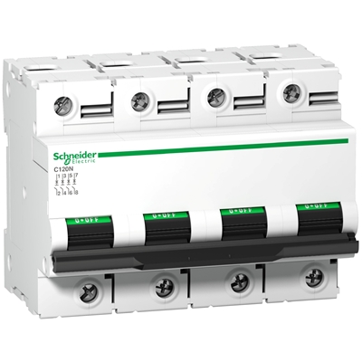 DISJONCTEUR C120N TETRAPOLAIRE 4P 10KA COURBE C