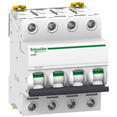 DISJONCTEUR IC60N TETRAPOLAIRE 4P 10KA COURBES D 10A MERLIN