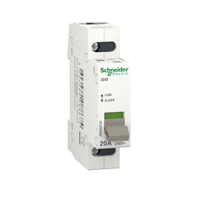INTERRUPTEUR UNIPOLAIRE 20A 250V SANS VOYANT MERLIN