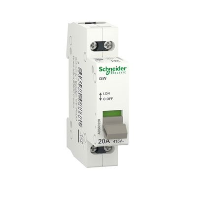 INTERRUPTEUR BIPOLAIRE 20A 415V SANS VOYANT MERLIN