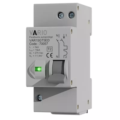 PARAFOUDRE MODULAIRE AUTOP 2P 15KA 275V