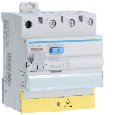 INTER DIFFERENTIEL 30OMA 4X63A AC