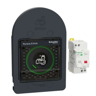 KIT MUREVA EVLINK - PROTECTION + PRISE COURANT 2P+T RENFORCEE VE IP66 IK08 GRIS