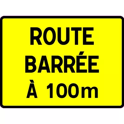 PANNEAU ROUTE BARRÉE KC1