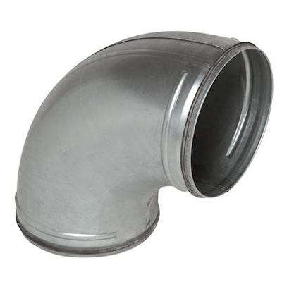 COUDE 90° GALVA + JOINT D355