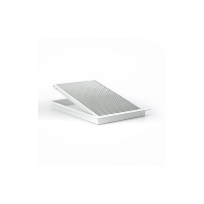 GRILLE REP PORTE FILTRE ALU BLC 600X400