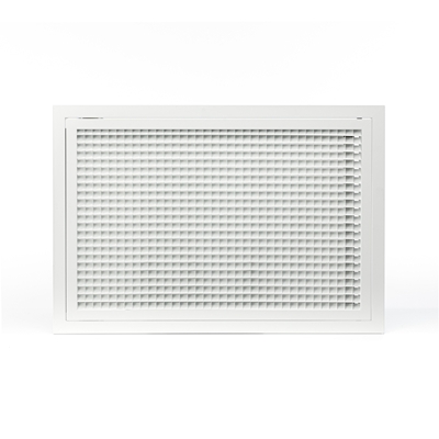 GRILLE DE REPRISE PORTE-FILTRE ALUMINIUM BLANC 500 X 400 MM