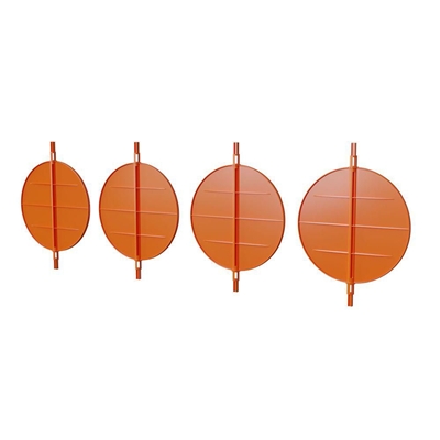 LOT DE 4 VOLETS DE REGLAGE DE DEBIT D'AIR Ø 200-160 MM