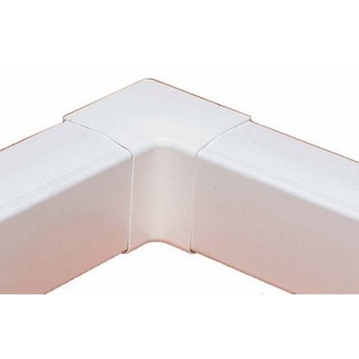 COUDE INTERIEUR 90° OPTIMAL TAILLE 80 BLANC PUR RAL 9003