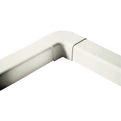 COUDE PLAT 90° OPTIMAL TAILLE 80 BLANC PUR RAL 9003