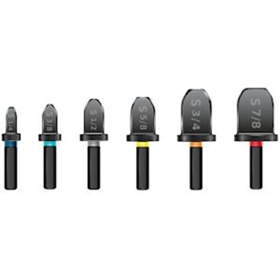 COFFRET 6 TETES EMBOITURE FEMELLE 1/4 3/8 1/2 5/8 3/4 7/8