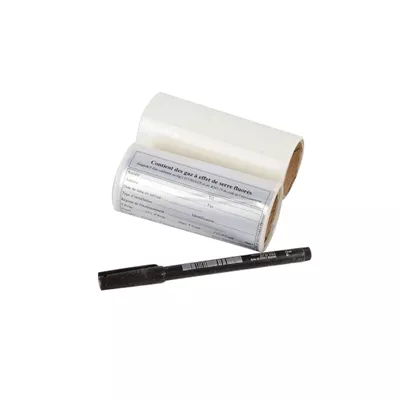 25 ETIQUETTES IDENTIFICATION ALUMINIUM F