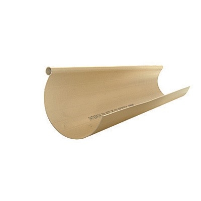 PROFILE GOUTTIERE PVC 1/2 RONDE DE 16MM EN LG DE 4 ML SABLE